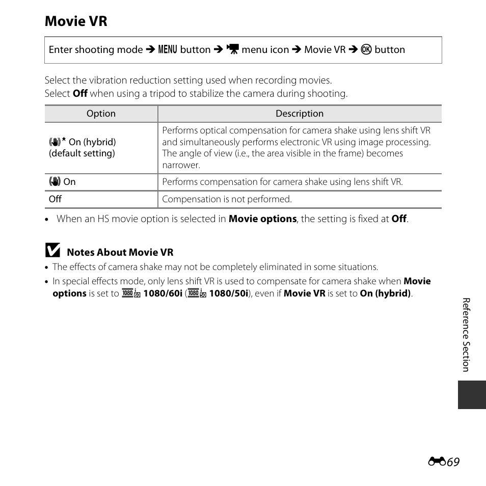 Movie vr | Nikon S6800 User Manual | Page 181 / 240