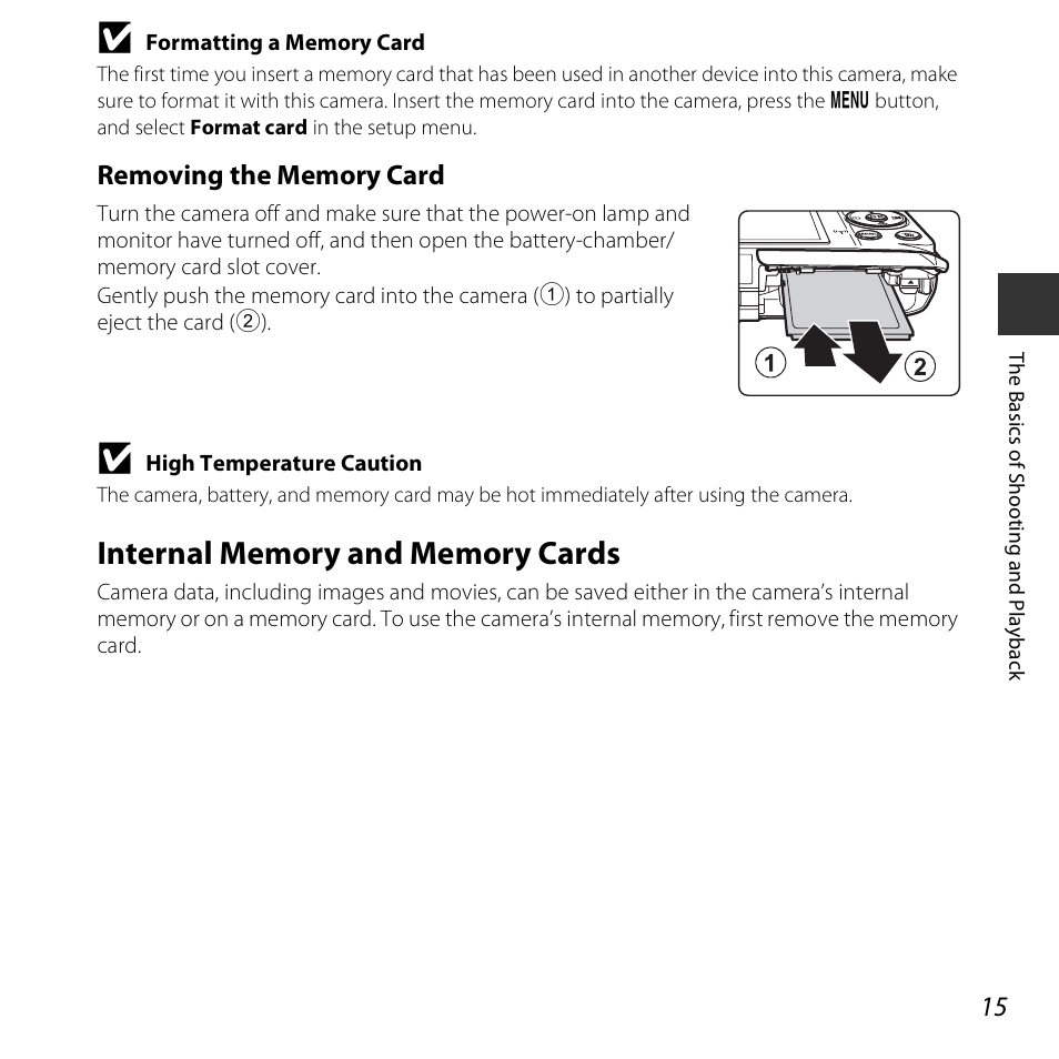 Internal memory and memory cards | Nikon S6800 User Manual | Page 37 / 240