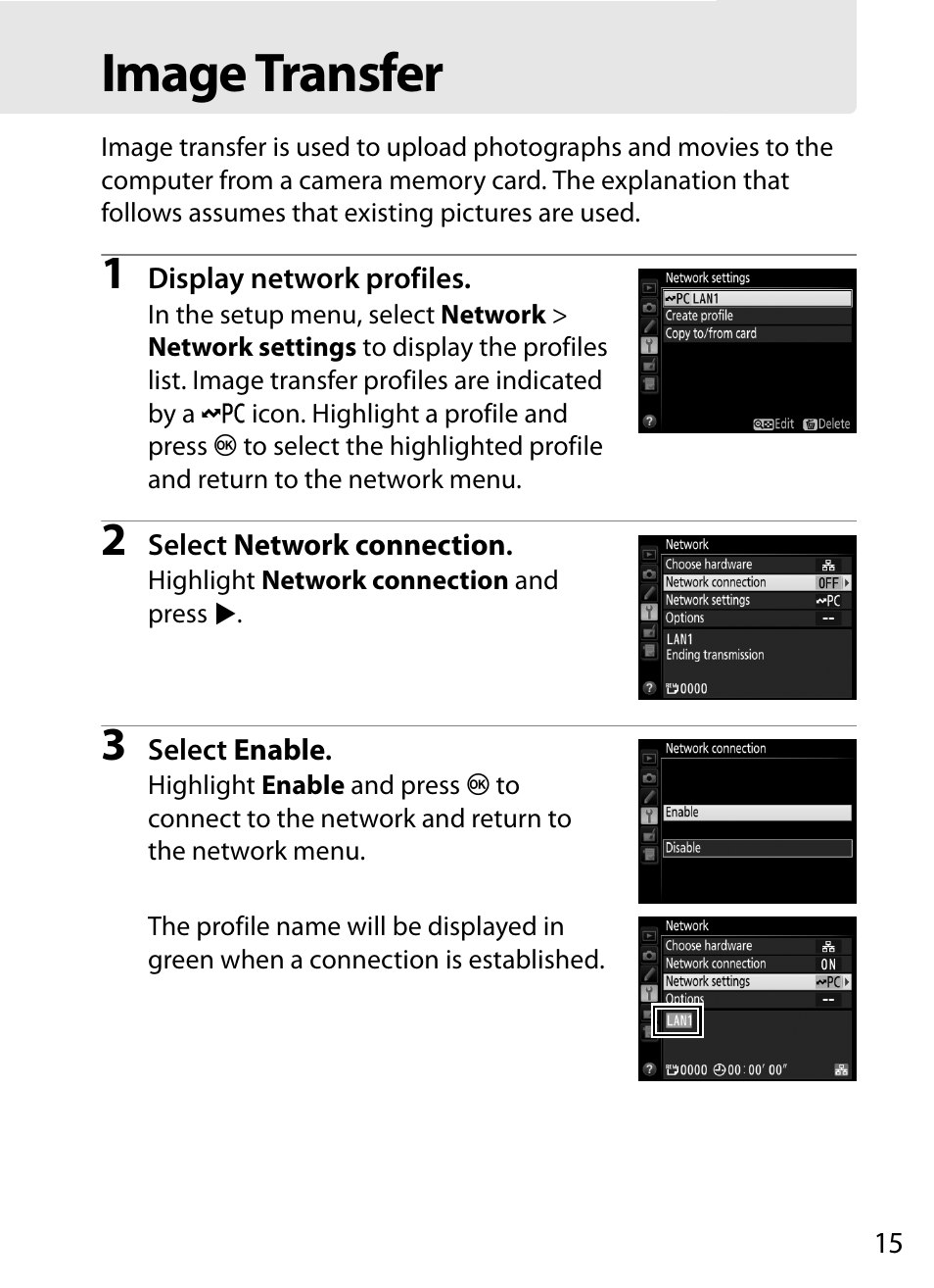 Image transfer | Nikon D4S User Manual | Page 25 / 100