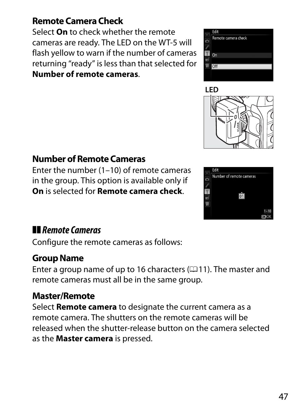 Remote cameras | Nikon D4S User Manual | Page 57 / 100