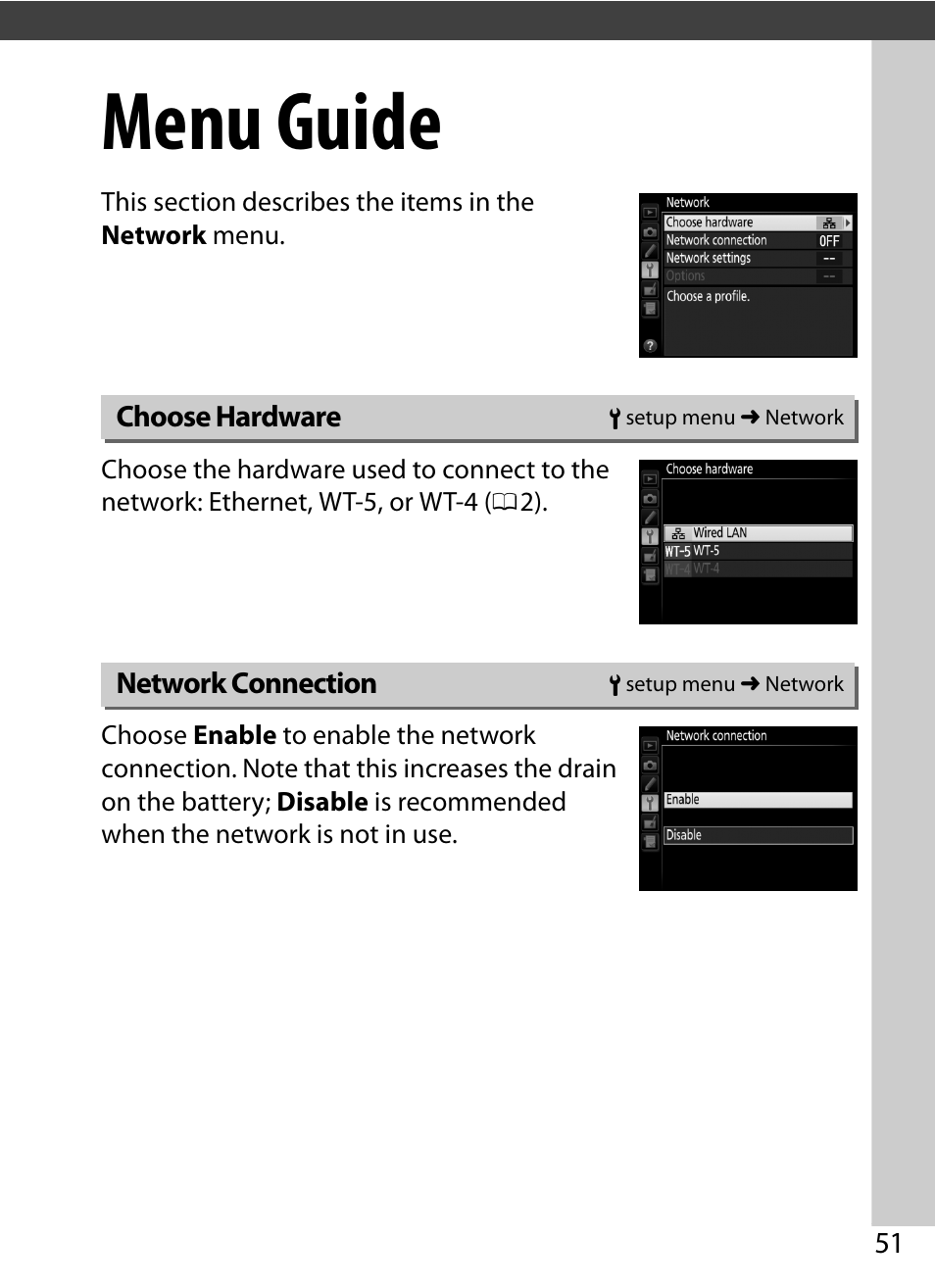 Menu guide | Nikon D4S User Manual | Page 61 / 100