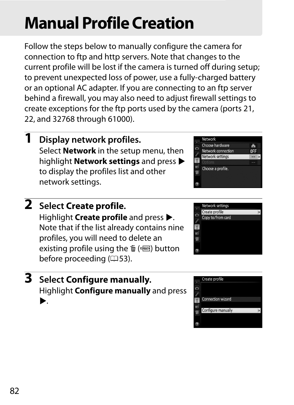 Manual profile creation | Nikon D4S User Manual | Page 92 / 100