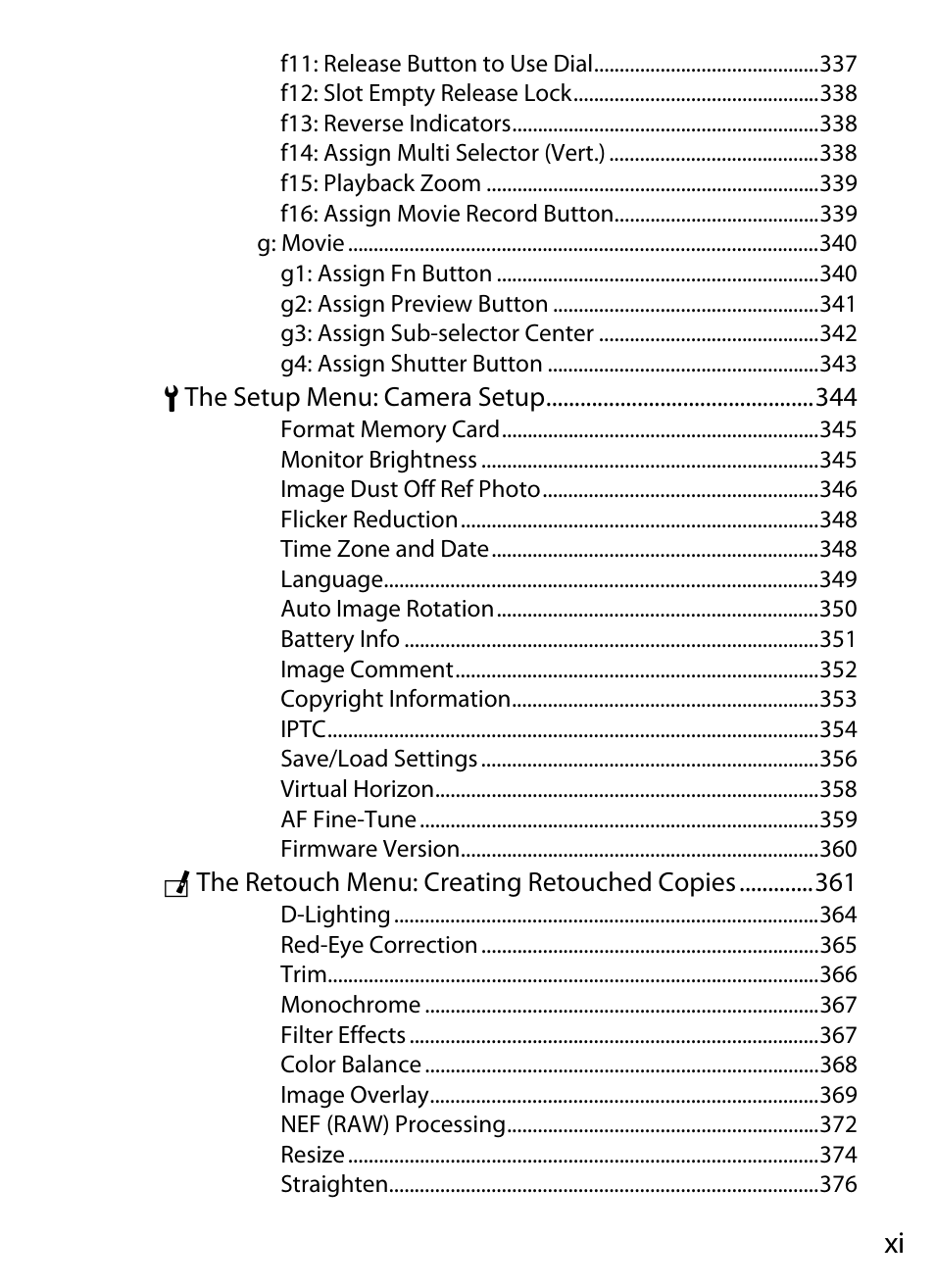 Nikon D4 User Manual | Page 13 / 484