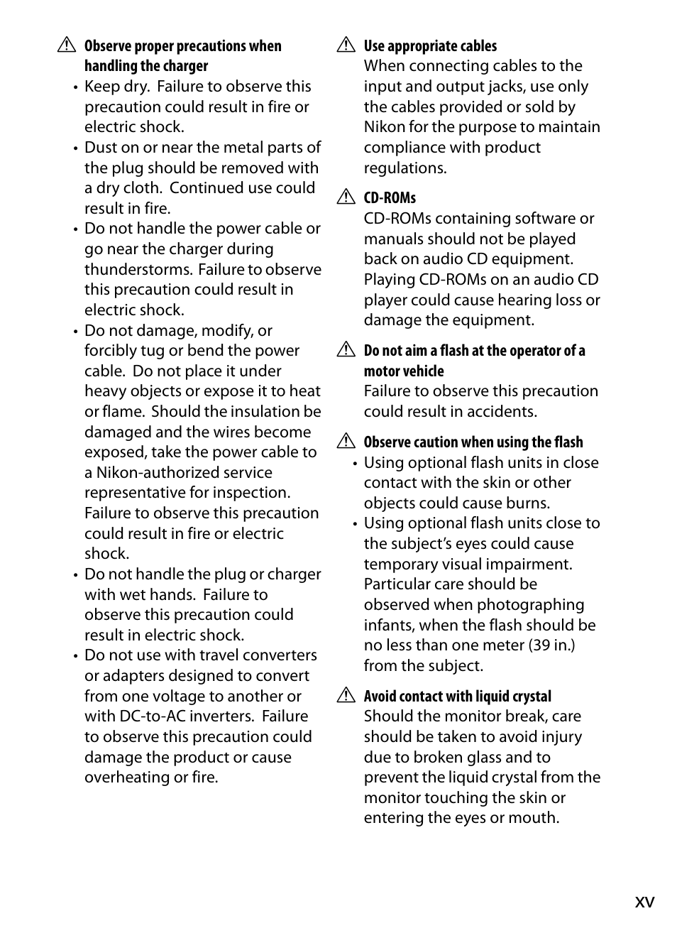 Nikon D4 User Manual | Page 17 / 484