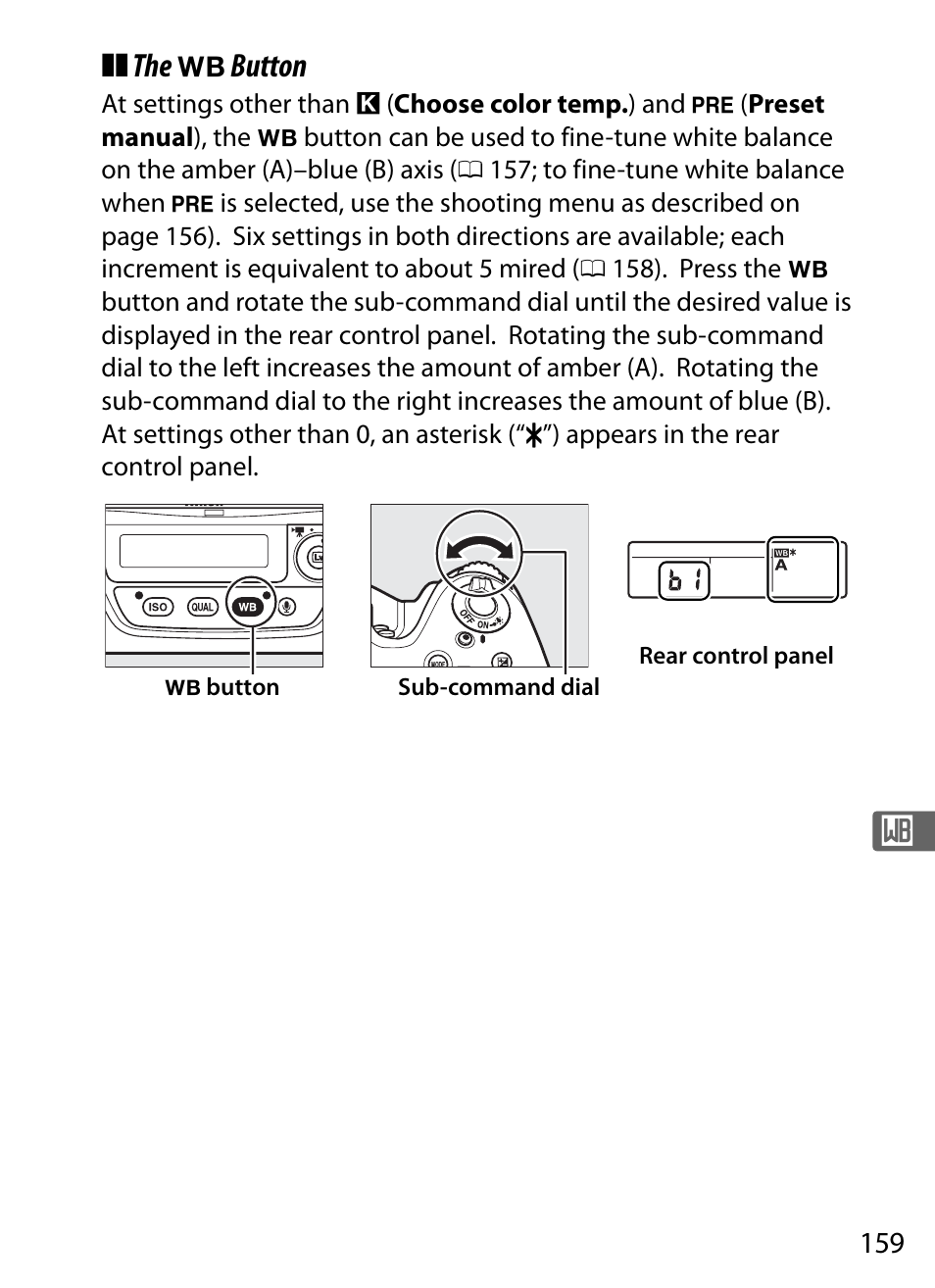 The u button | Nikon D4 User Manual | Page 185 / 484