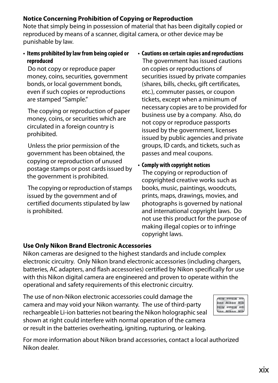 Nikon D4 User Manual | Page 21 / 484