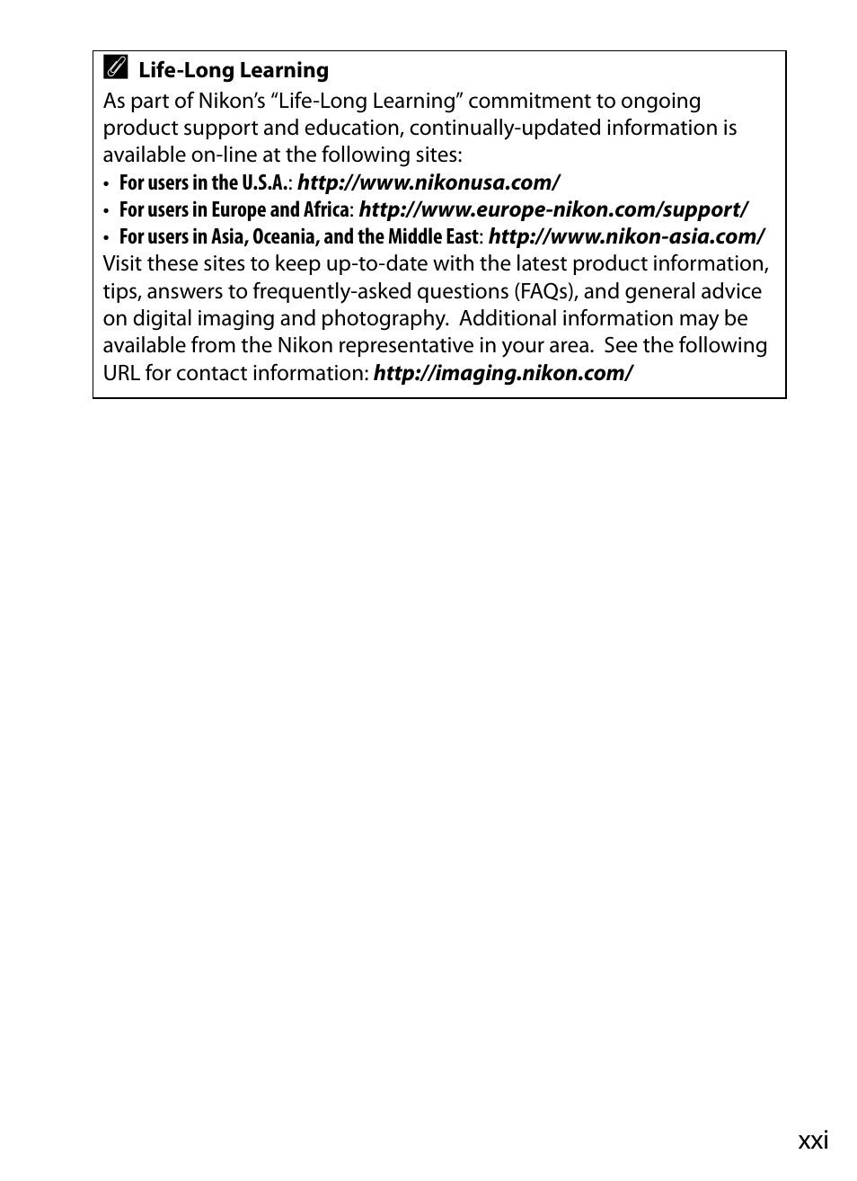 Nikon D4 User Manual | Page 23 / 484