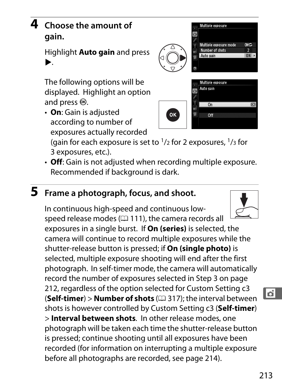 Nikon D4 User Manual | Page 239 / 484