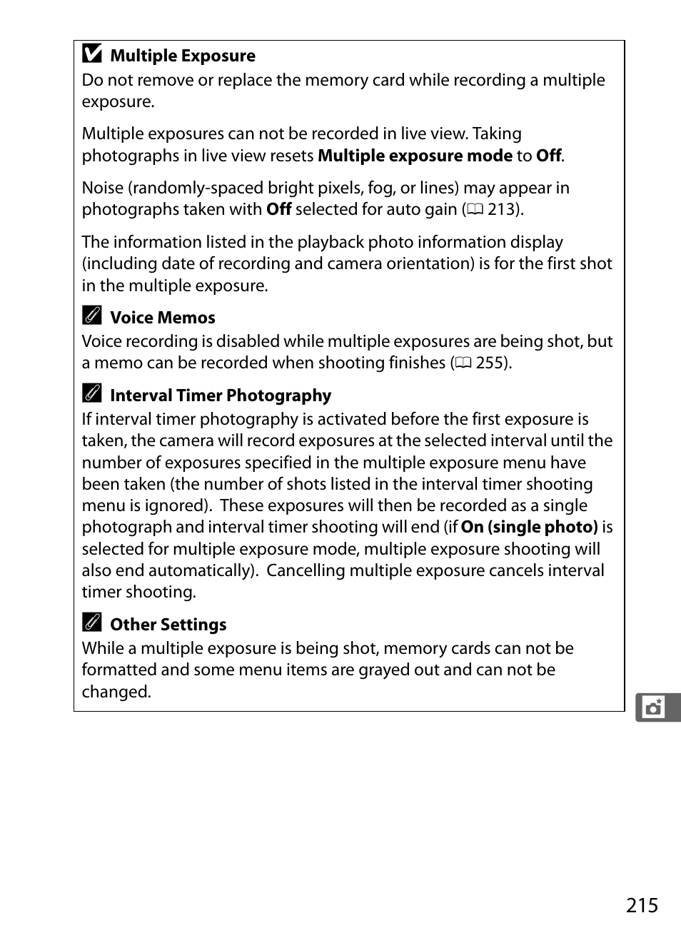 Nikon D4 User Manual | Page 241 / 484