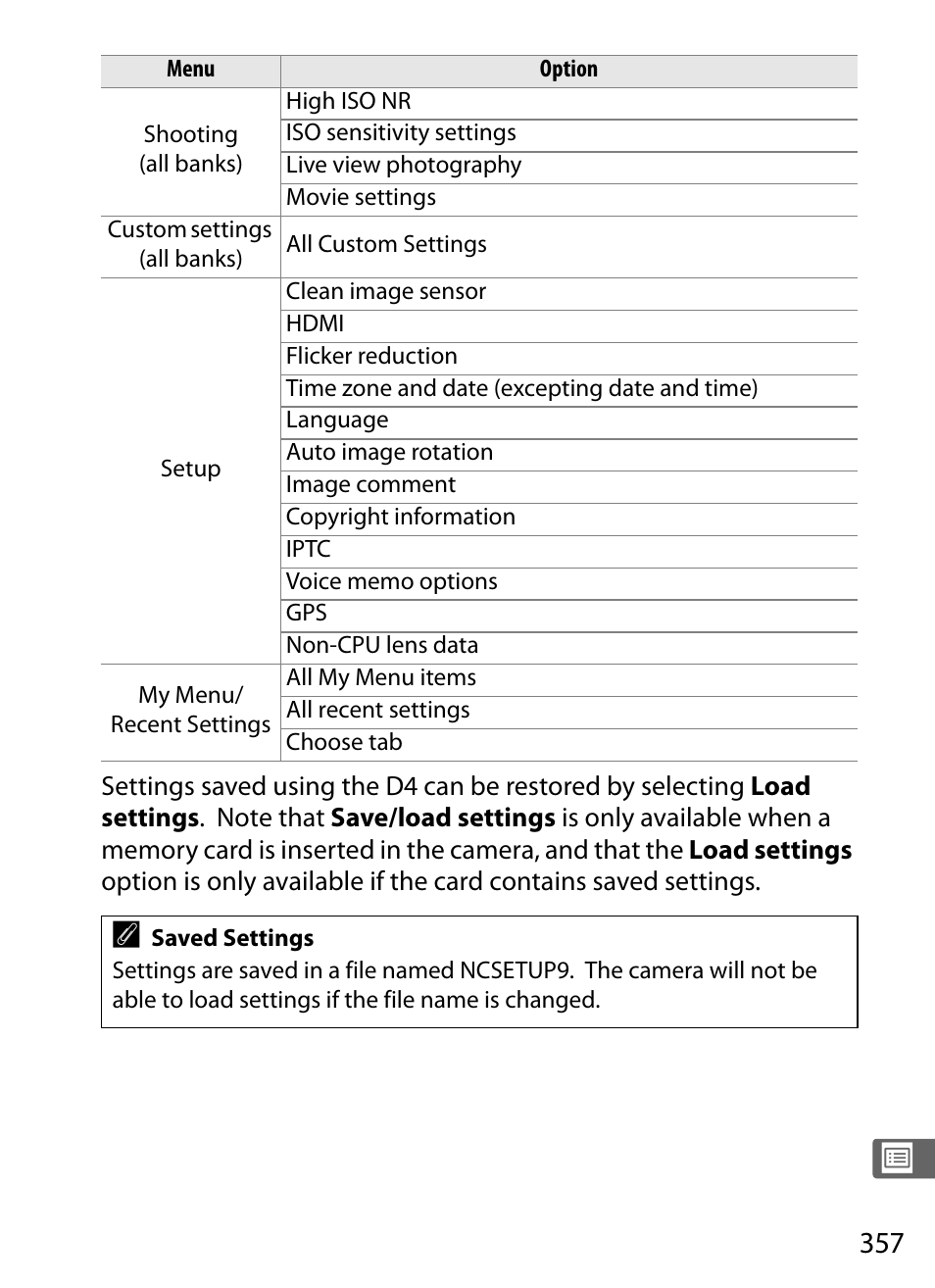Nikon D4 User Manual | Page 383 / 484