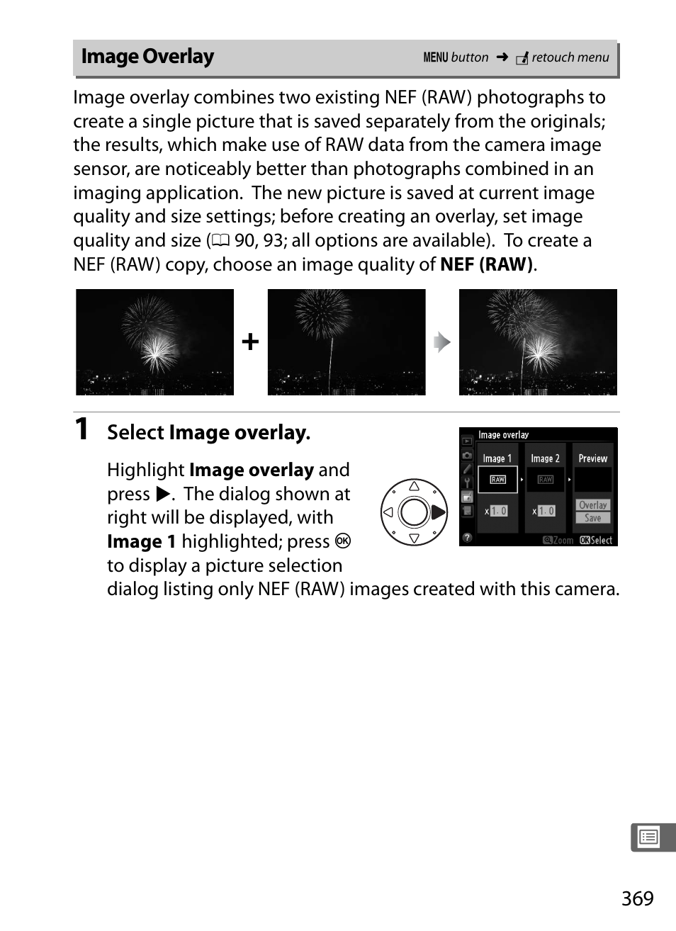 Image overlay | Nikon D4 User Manual | Page 395 / 484