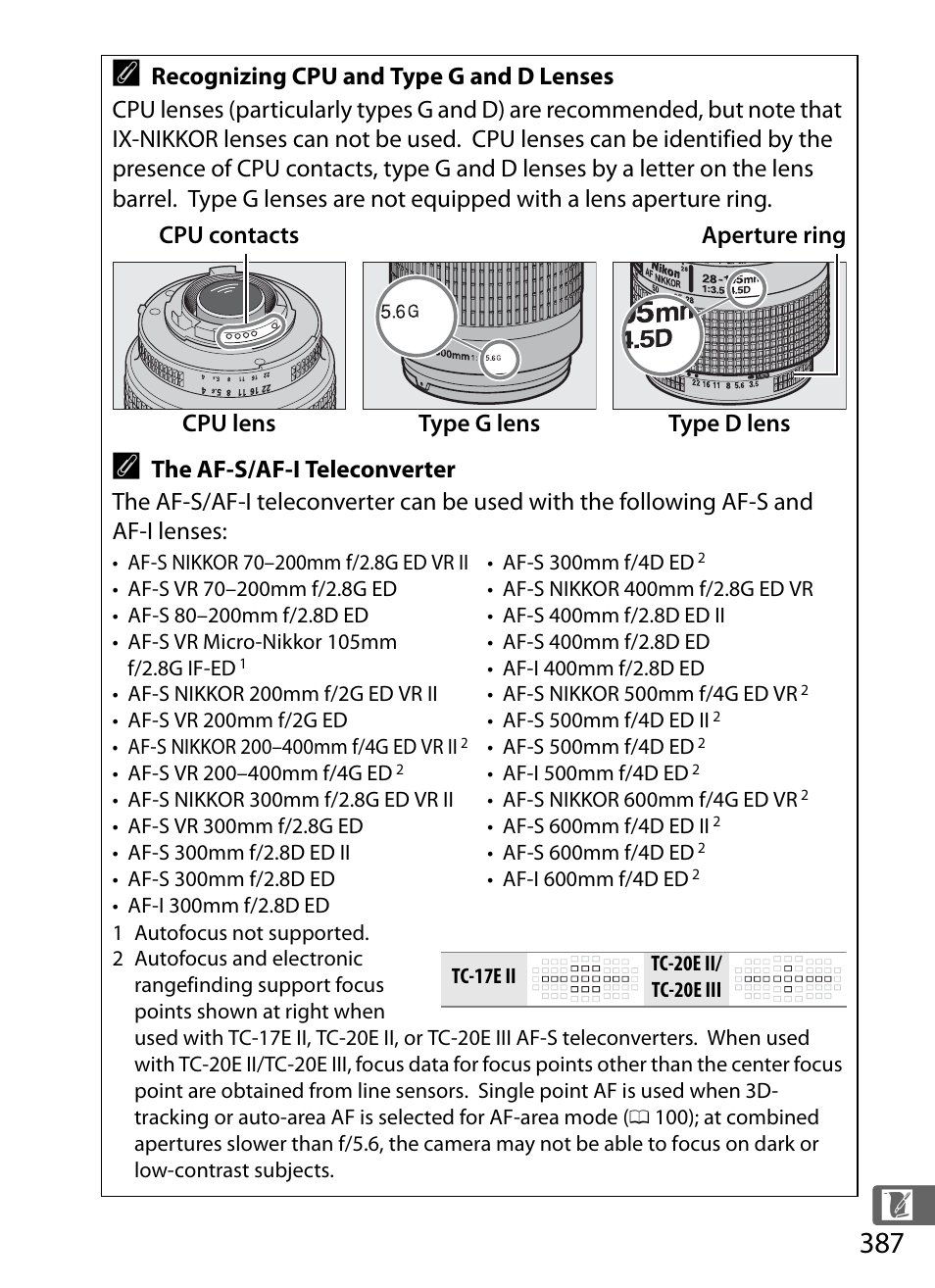 E ring, 0 387), lock, Ge 387 | Nikon D4 User Manual | Page 413 / 484