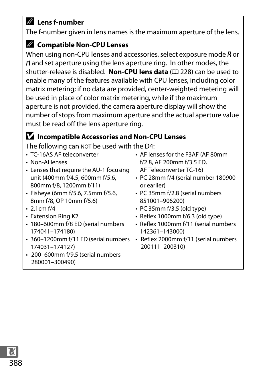 Nikon D4 User Manual | Page 414 / 484