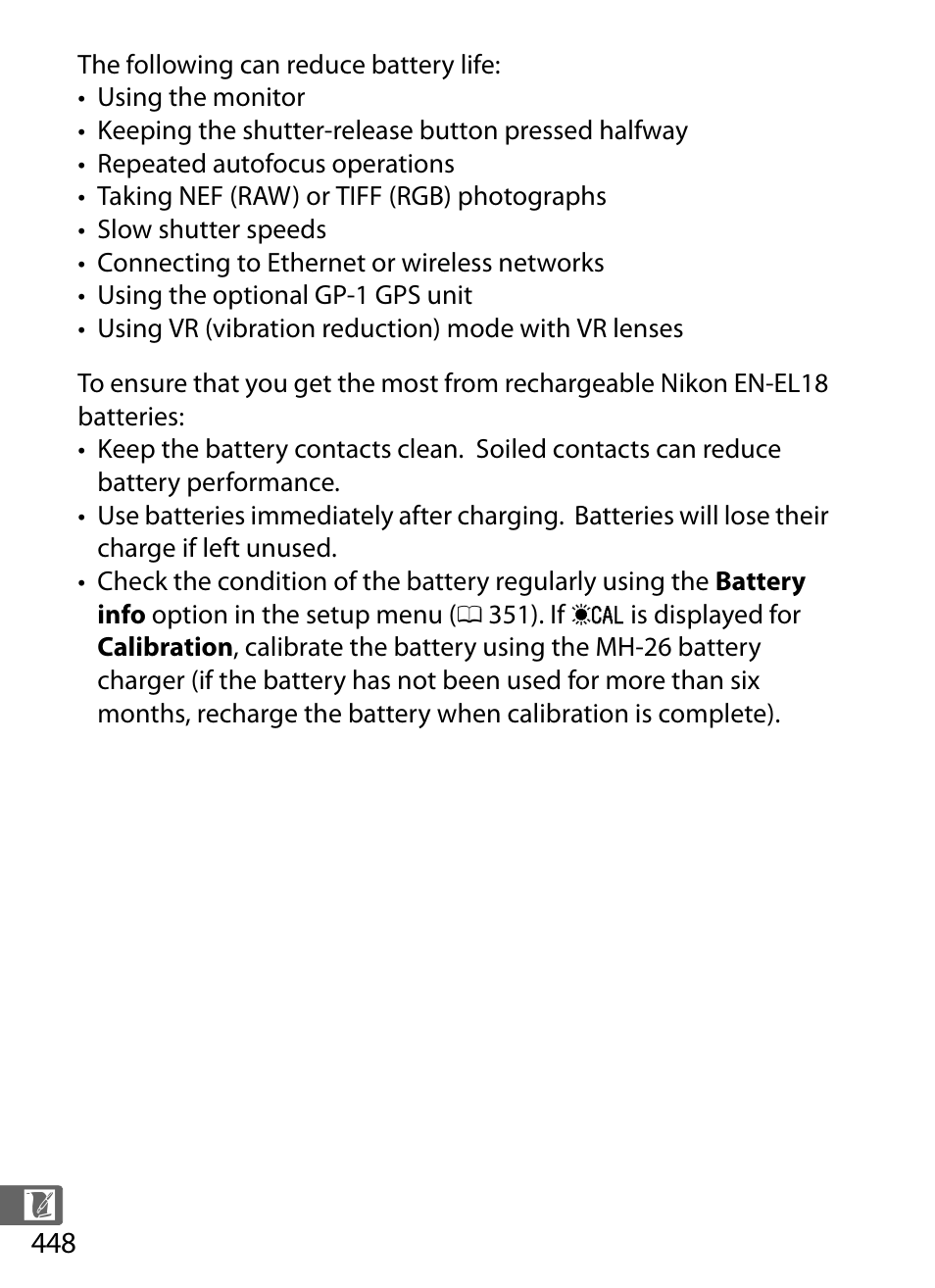 Nikon D4 User Manual | Page 474 / 484