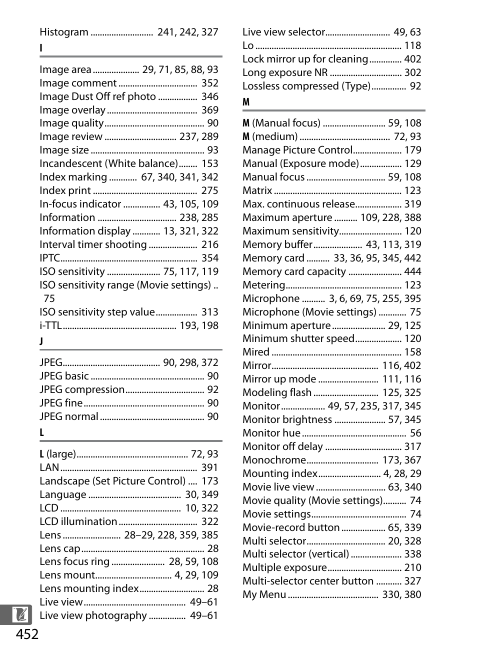 Nikon D4 User Manual | Page 478 / 484