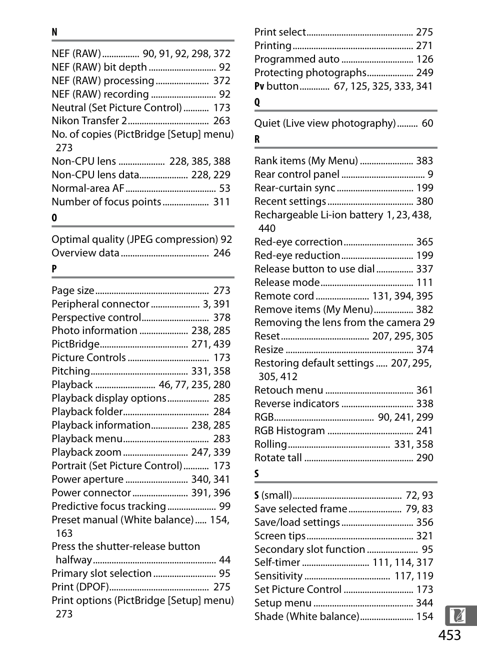 Nikon D4 User Manual | Page 479 / 484