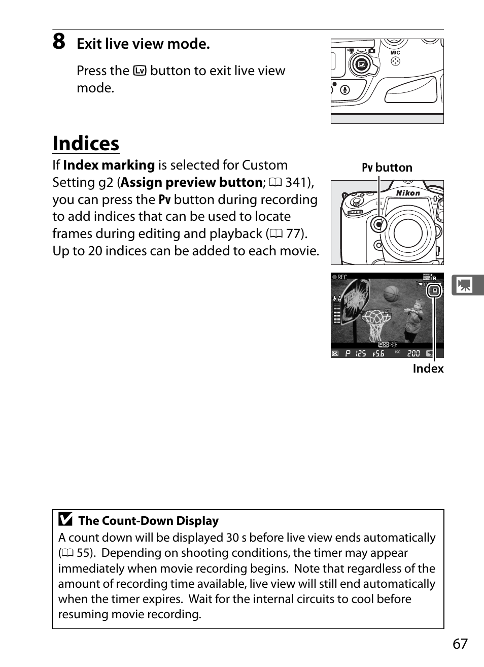 Indices | Nikon D4 User Manual | Page 93 / 484