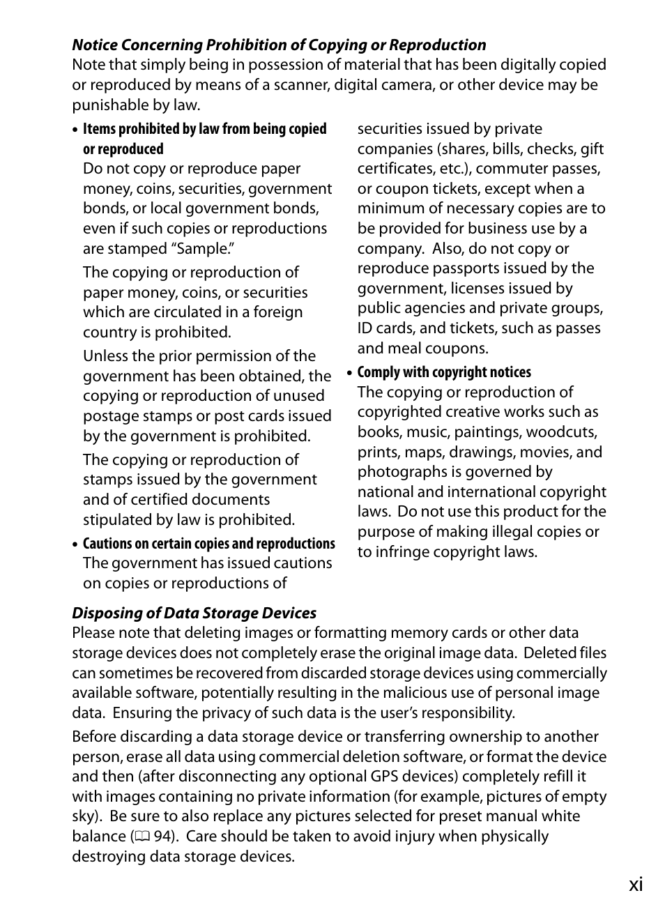 Nikon COOLPIX-A User Manual | Page 11 / 278