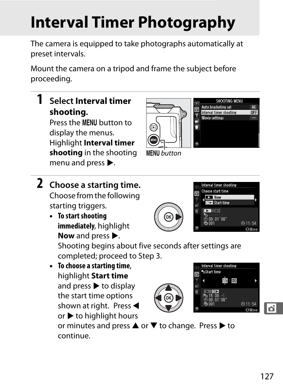 Interval timer photography | Nikon COOLPIX-A User Manual | Page 147 / 278