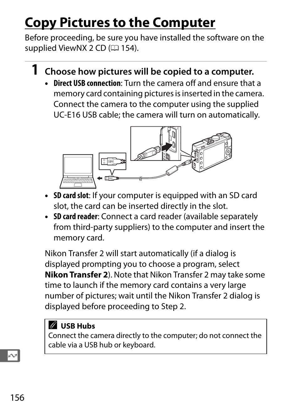 Copy pictures to the computer | Nikon COOLPIX-A User Manual | Page 176 / 278