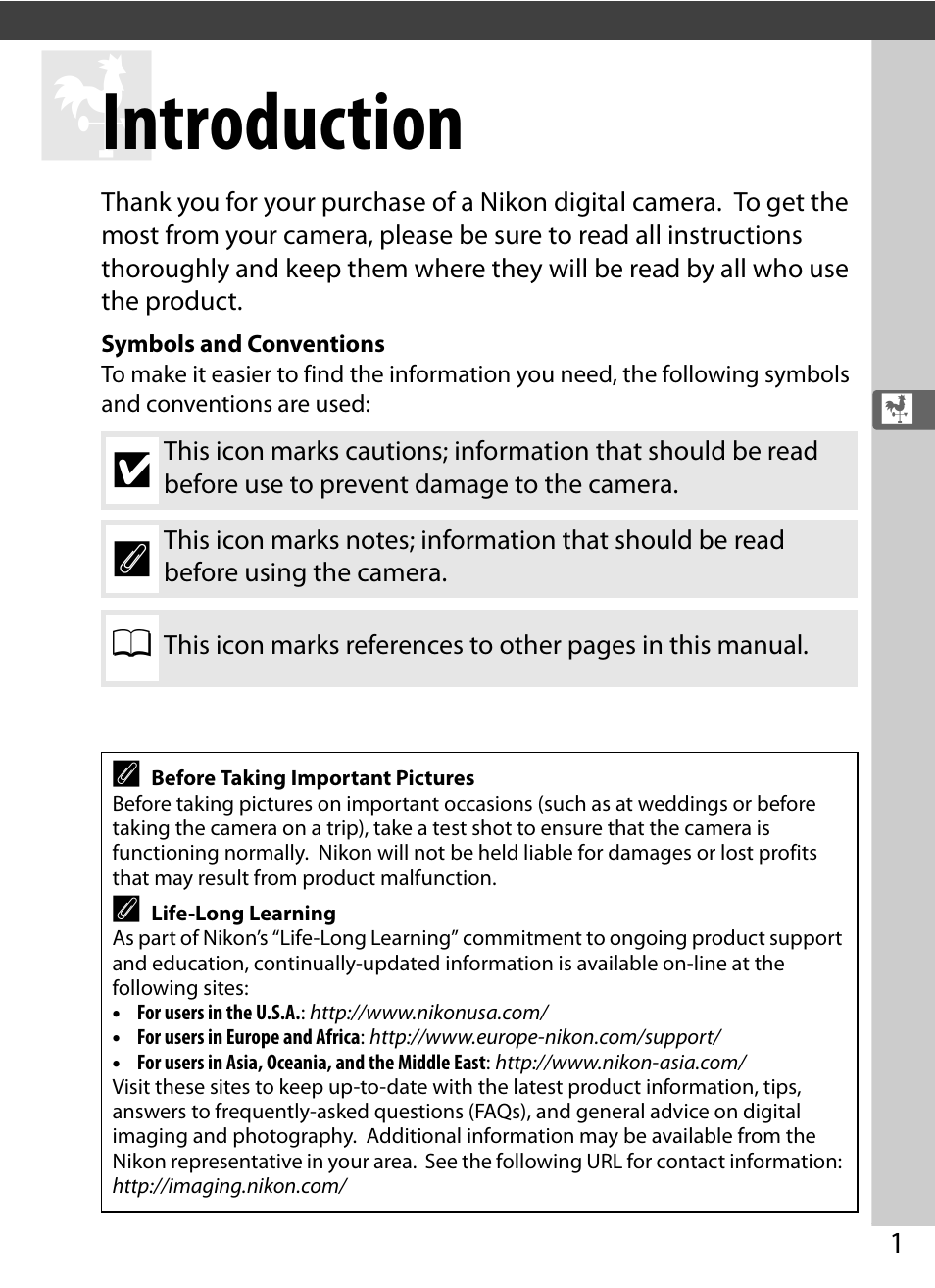 Introduction | Nikon COOLPIX-A User Manual | Page 21 / 278