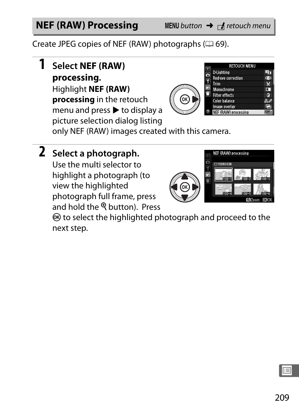 Nef (raw) processing | Nikon COOLPIX-A User Manual | Page 229 / 278