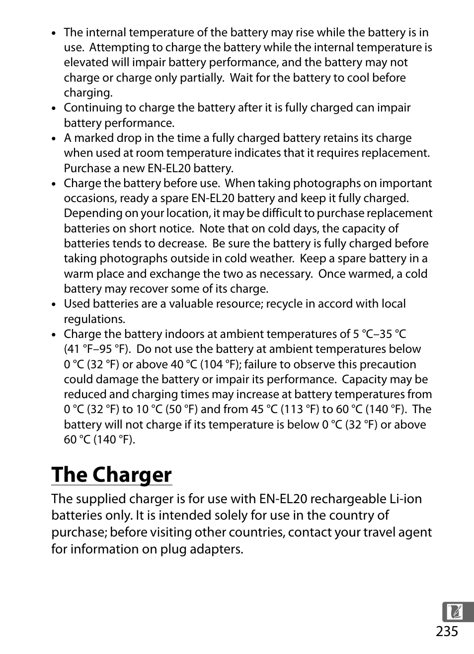 The charger | Nikon COOLPIX-A User Manual | Page 255 / 278