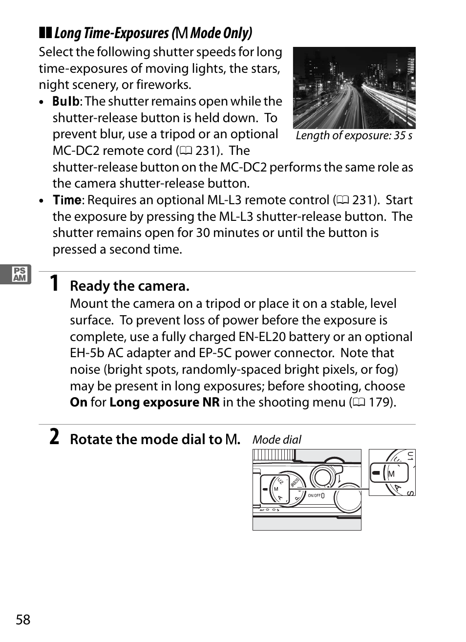 0 58), the | Nikon COOLPIX-A User Manual | Page 78 / 278