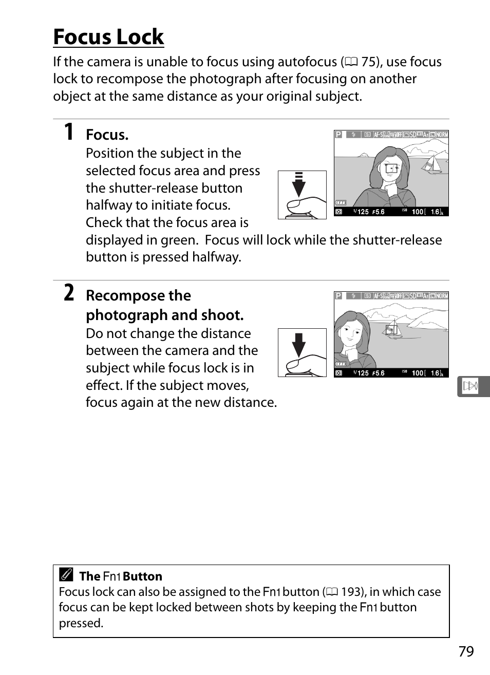 Focus lock | Nikon COOLPIX-A User Manual | Page 99 / 278