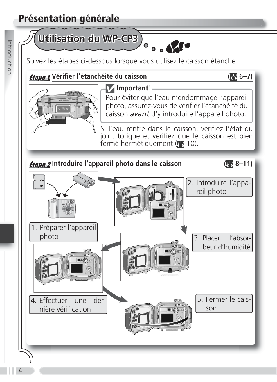 Présentation générale, Utilisation du wp-cp3 | Nikon WP-CP3 Coolpix 4600-5600 User Manual | Page 64 / 80