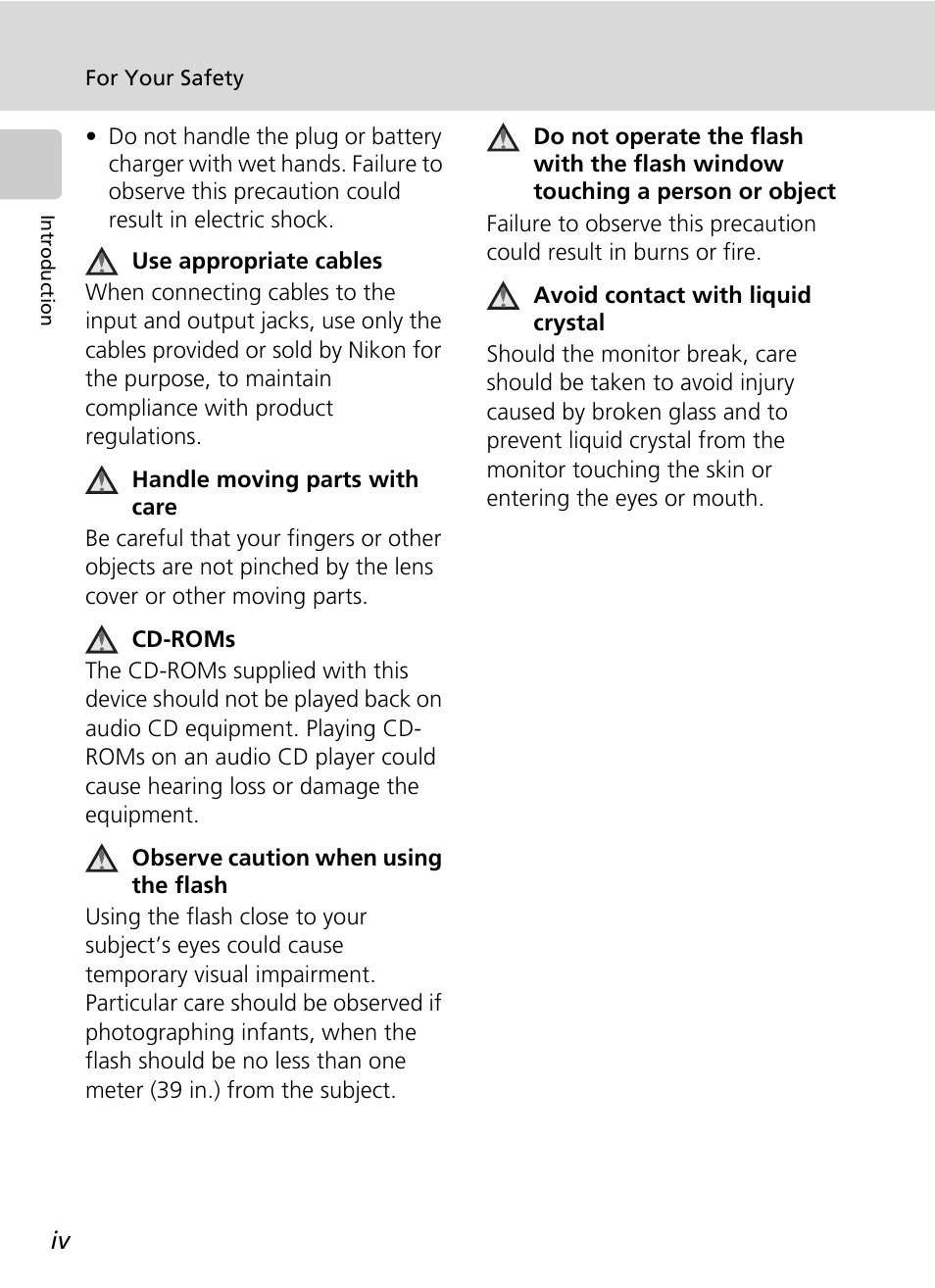 Nikon S51 User Manual | Page 6 / 151