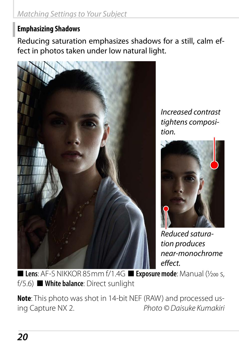 Emphasizing shadows | Nikon D800 User Manual | Page 22 / 48
