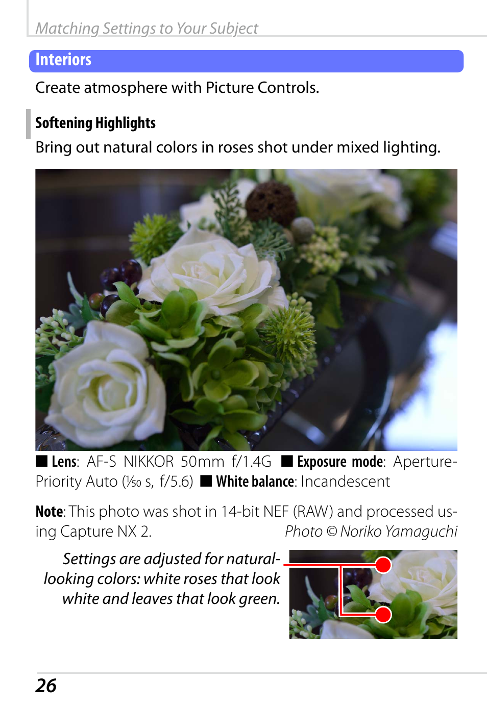 Interiors, Softening highlights | Nikon D800 User Manual | Page 28 / 48