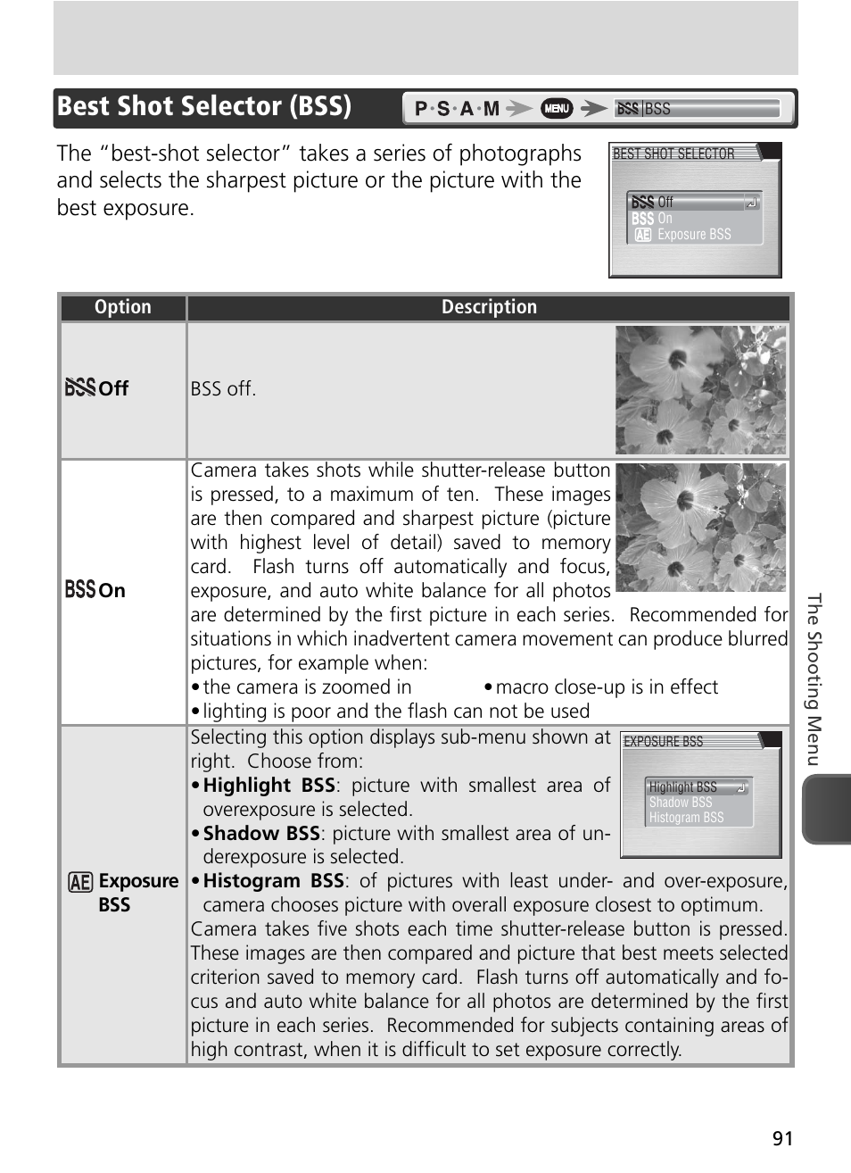 Best shot selector (bss) | Nikon 8800 User Manual | Page 101 / 170