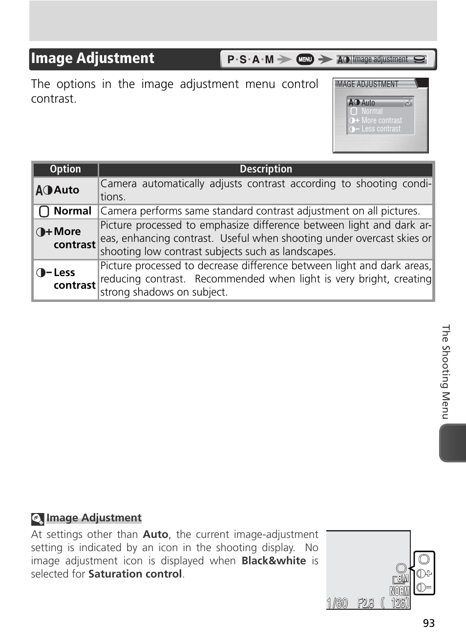 Image adjustment, F2.8 | Nikon 8800 User Manual | Page 103 / 170