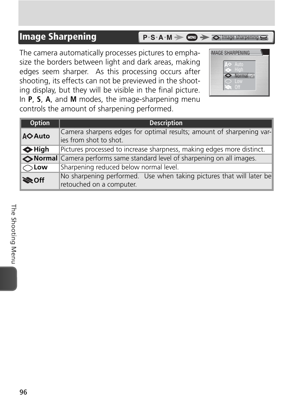 Image sharpening | Nikon 8800 User Manual | Page 106 / 170