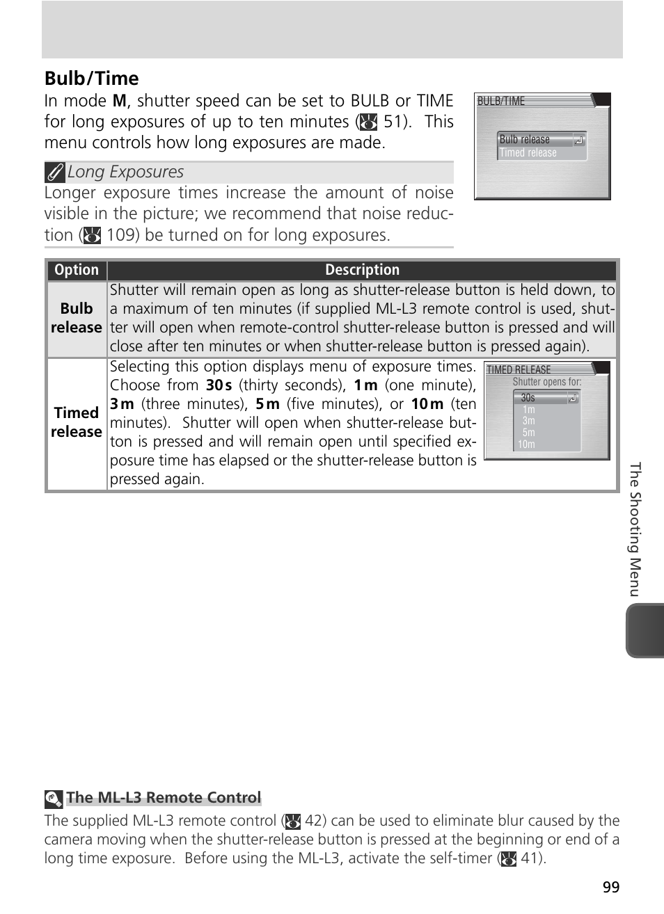 Bulb / time | Nikon 8800 User Manual | Page 109 / 170