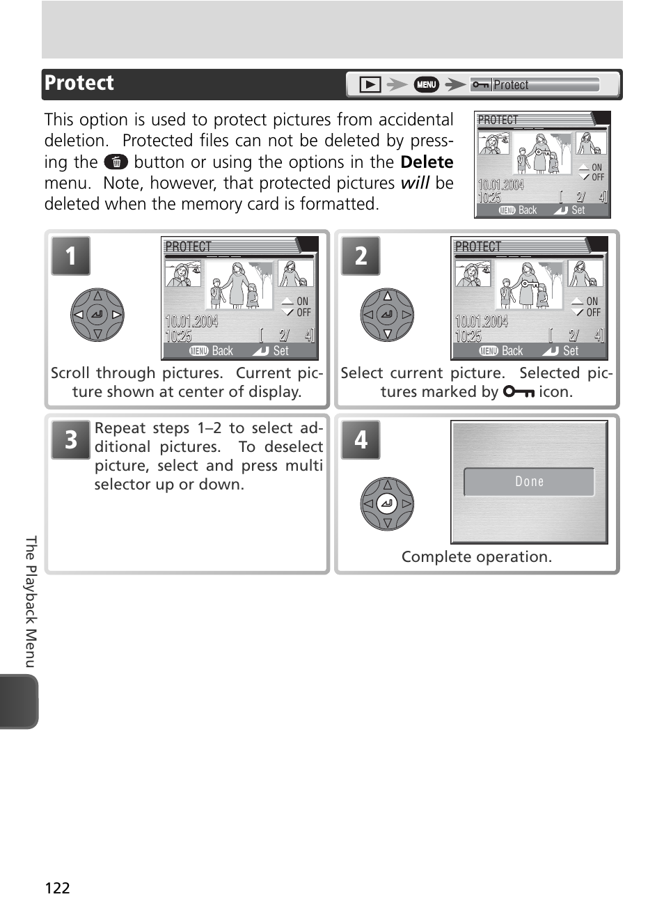 Protect | Nikon 8800 User Manual | Page 132 / 170