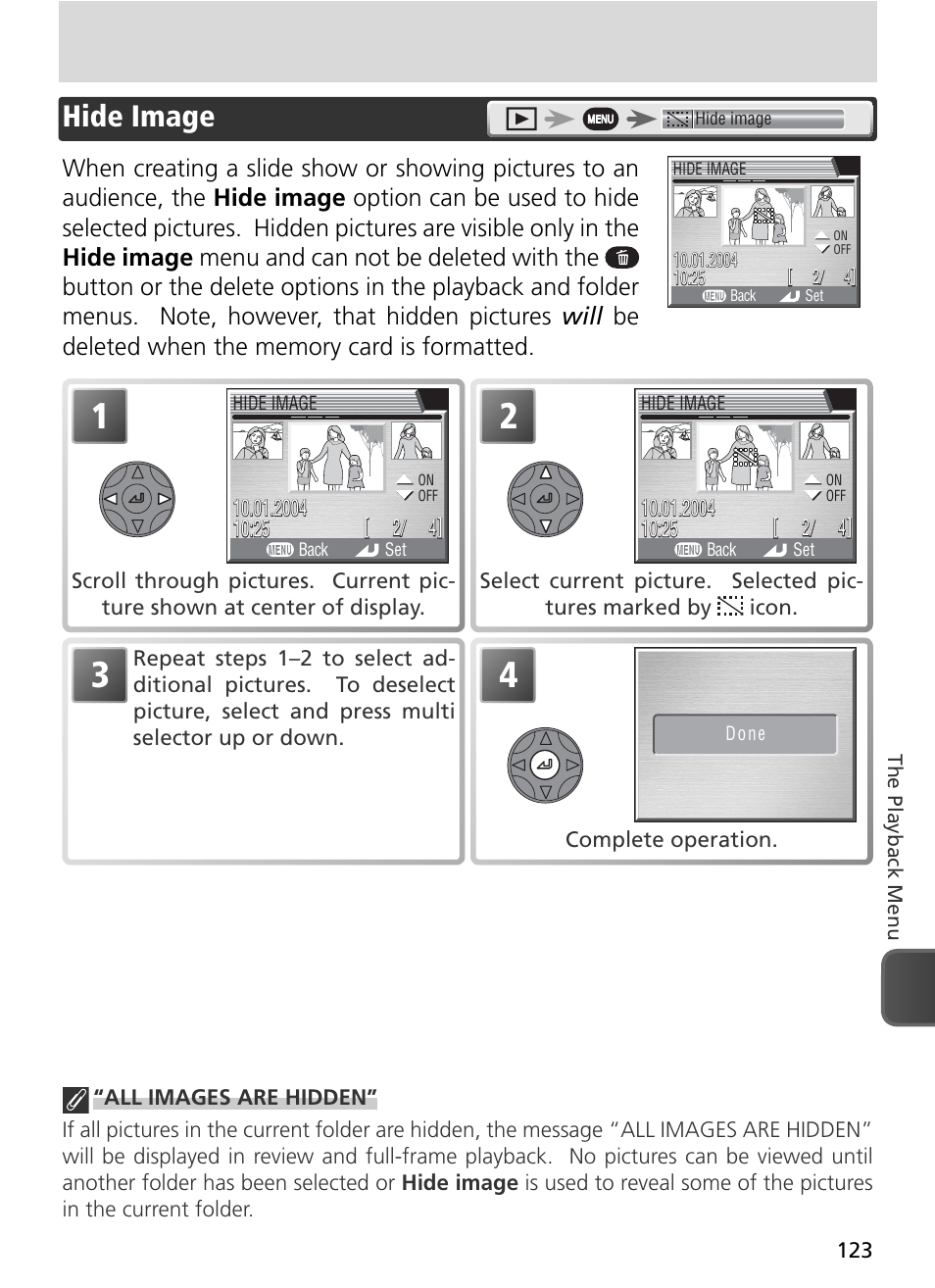 Hide image | Nikon 8800 User Manual | Page 133 / 170