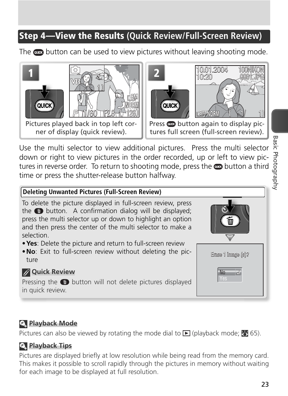 Step 4 — view the results, F2.8 | Nikon 8800 User Manual | Page 33 / 170