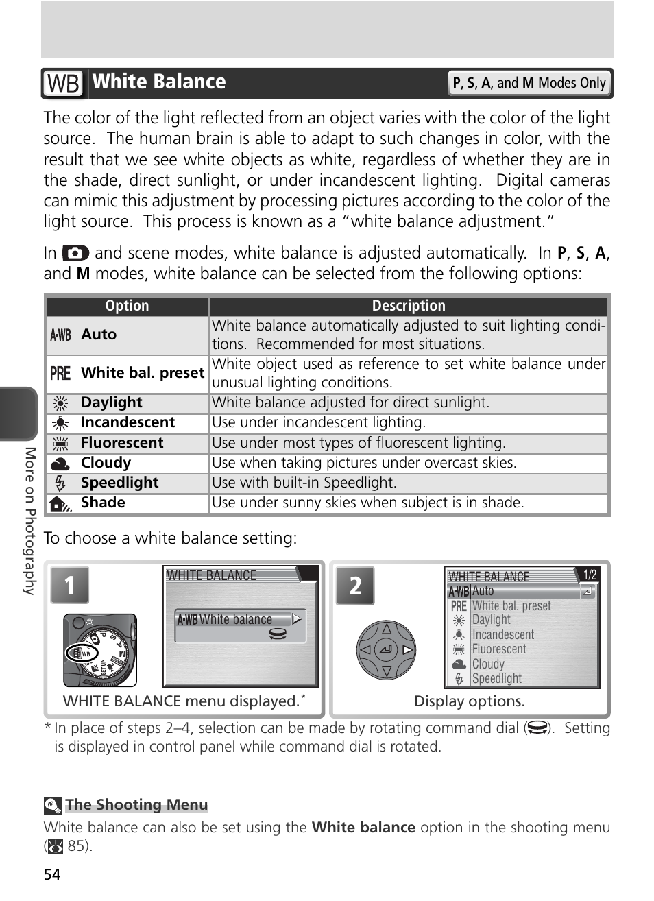 White balance | Nikon 8800 User Manual | Page 64 / 170