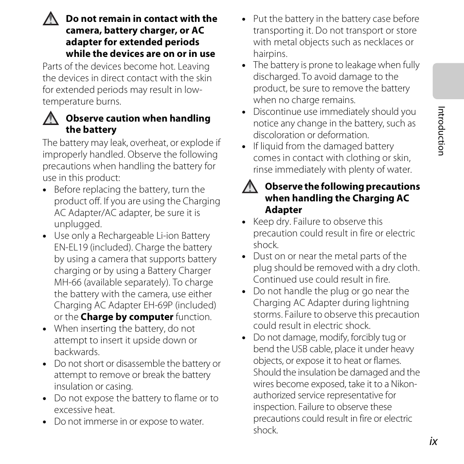 Nikon S6400 User Manual | Page 11 / 280