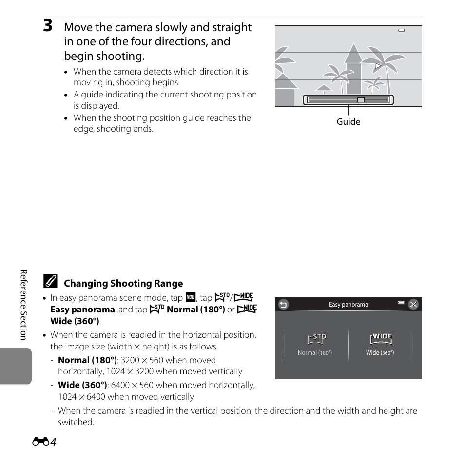 Changing shooting range | Nikon S6400 User Manual | Page 128 / 280