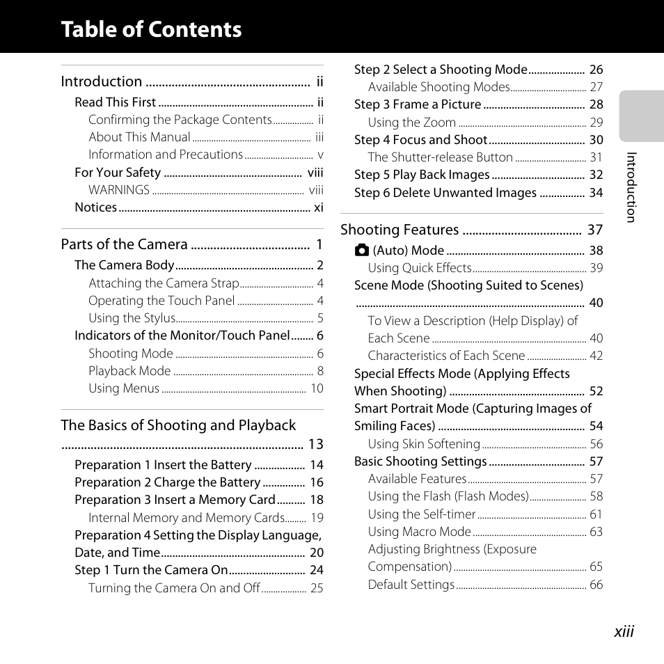 Nikon S6400 User Manual | Page 15 / 280