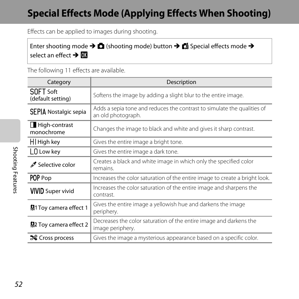 Nikon S6400 User Manual | Page 70 / 280