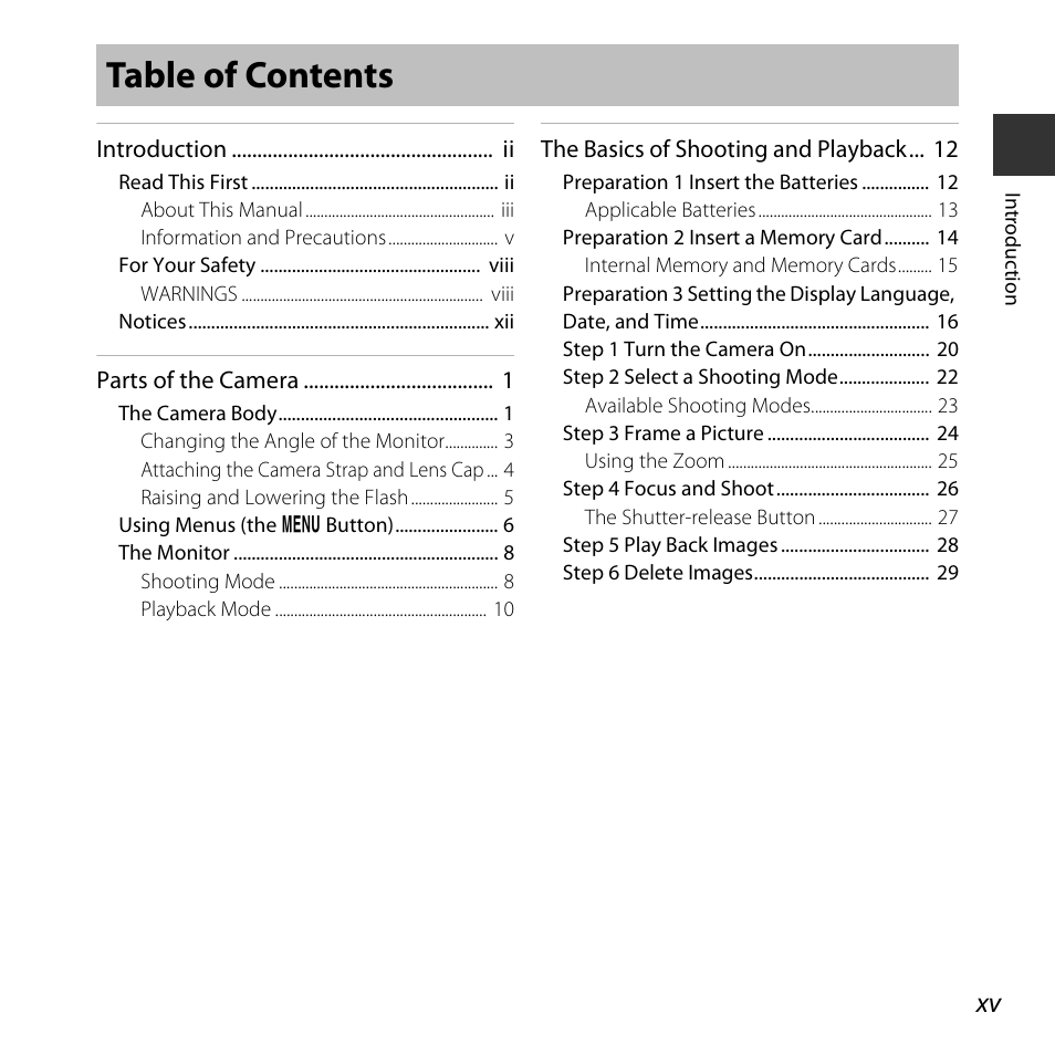 Nikon L830 User Manual | Page 17 / 204