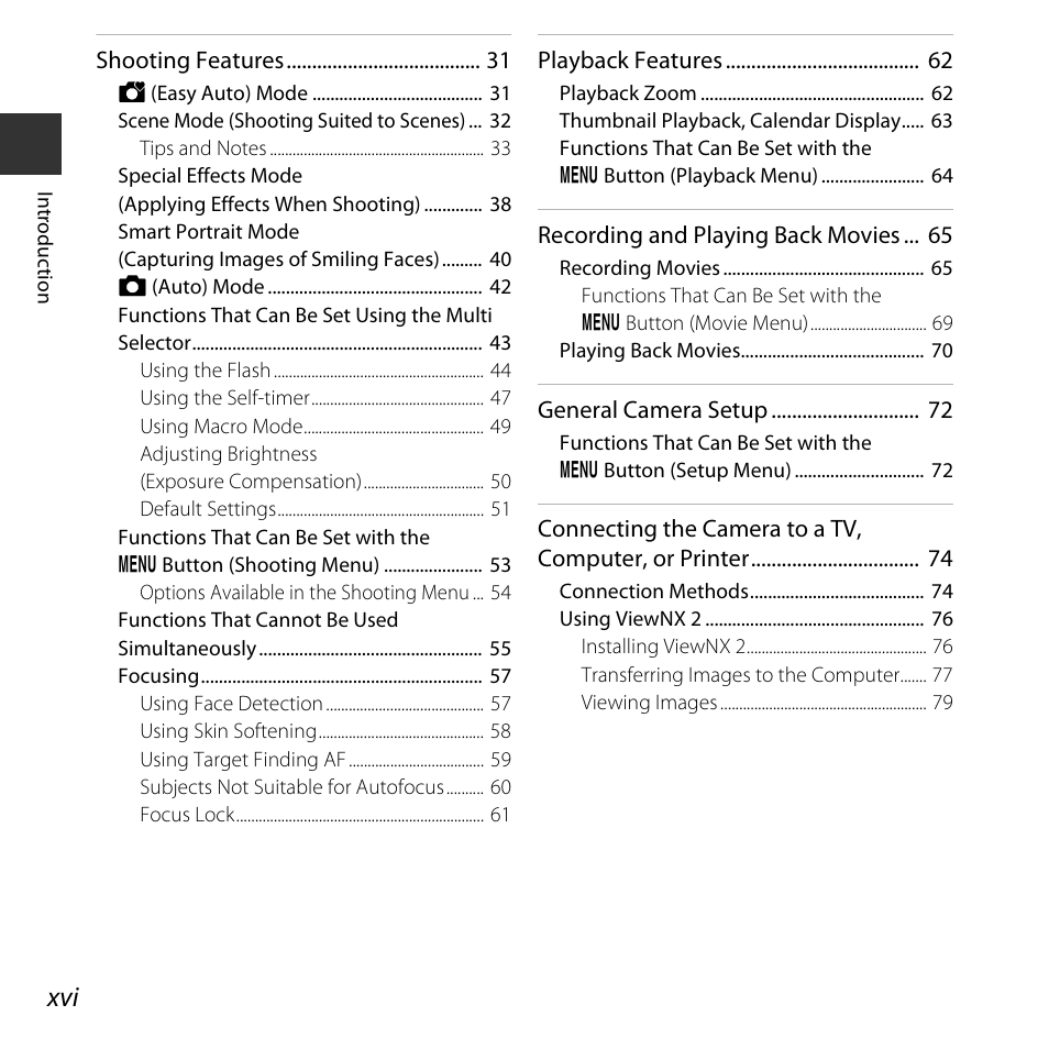 Nikon L830 User Manual | Page 18 / 204