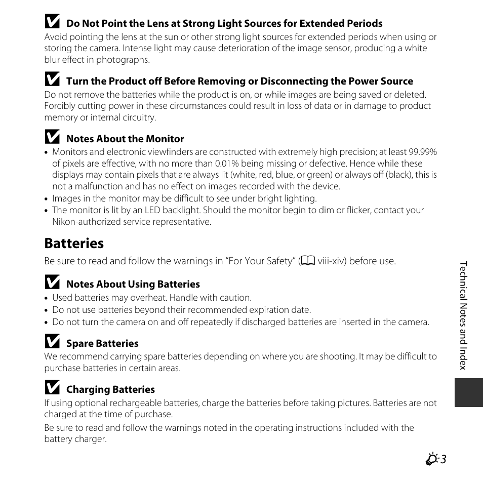 Batteries | Nikon L830 User Manual | Page 181 / 204