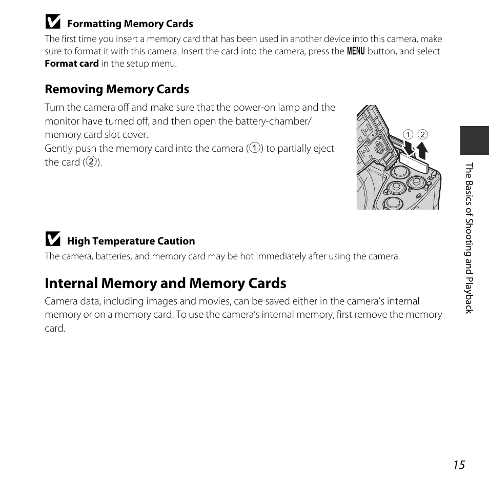 Internal memory and memory cards | Nikon L830 User Manual | Page 35 / 204