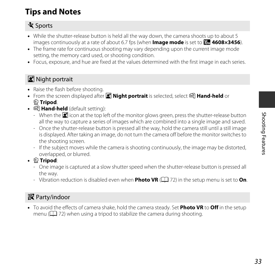 Tips and notes, A 33) | Nikon L830 User Manual | Page 53 / 204